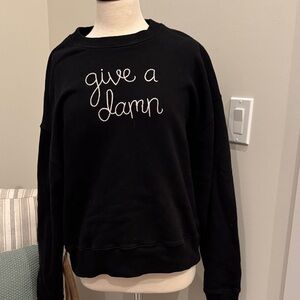 Black 'Give a Damn' Sweatshirt